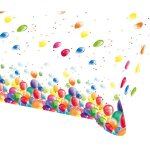 Nappe plastifi�e balloons - ballons 1. 80 x 1. 20m - amscan