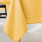 Nappe en polyester jaune 150x300 cm