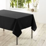 Nappe rectangle polyester noir 140 x 250 cm