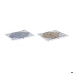 Nappe et serviettes de table - dkd home decor - 150x150 cm - carr� - bleu / marron / blanc - lot de 2 ...