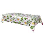 Nappe en toile cir�e rectangulaire ecru 140 x 200 cm