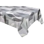 Nappe en toile cir�e rectangulaire grise 140 x 200 cm