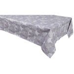 Nappe en toile cir�e rectangulaire grise 140 x 250 cm