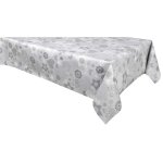 Nappe en toile cir�e rectangulaire grise 140 x 250 cm