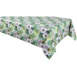 Nappe en toile cir�e rectangulaire verte 140 x 250 cm