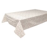 Nappe toile sucre d'orge paillete 140x240cm blanc