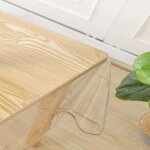 Nappe transparente rectangulaire plastique transparent 140x200 cm