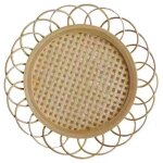 Promotion! napperon en bambou naturel tiss a la main, sous - verre, porte - tasse, assiette a dessert ...