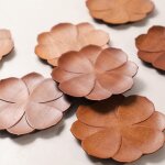 Napperons dcoratifs en bois de santal rouge, sous - verres en bois de santal rouge, rsistant a la chaleur, ...