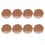 Napperon d�coratif en imitation de grain de bois, 8 pi�ces, rond, isolant, antid�rapant, tapis de table, ...
