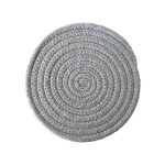 Napperon en corde ronde, tapis de table tiss� en coton, antid�rapant, support de bol, tasse de boisson, ...