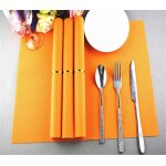 Napperon de couleur unie en pvc, 30x45cm, 1 pi�ce, napperon de cuisine, bol a manger, tapis de table ...