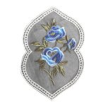 Napperon en dentelle brode de fleurs, dcoration de table de mariage, couverture de table, tasse, dessous ...