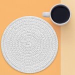 Napperon isolant en bois, coussin de table cr�atif a griffes de chat, napperon, tasse de th�, tapis de ...