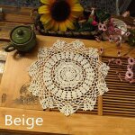 Napperon rond en dentelle de coton, tapis de table, napperon en tissu crochet, tasse, nappe de thé, dessous ... Napperon rond en dentelle de coton, tapis de table, napperon en tissu crochet, tasse, nappe de thé, dessous ...