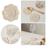 Napperon rond en dentelle pour table de mariage, napperon en verre, tasse, tasse quetea, dessous de verre ... Napperon rond en dentelle pour table de mariage, napperon en verre, tasse, tasse quetea, dessous de verre ...