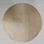 Napperons ronds en pvc pour restaurant, 1 pice, sous - verre bronzant, dcoration, tapis de table, anti ...