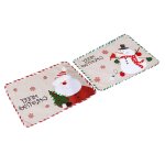 Napperon de table bonhomme de neige, sous - verre de no�l r�sistant a la chaleur, tapis de table pour ...