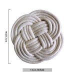 Napperon de table en lin et coton tiss�, 1 pi�ce, tapis isolant, sous - verre, accessoires de cuisine, ...