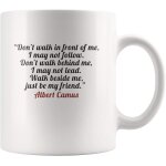 Ne marchez pas devant moi, je ne peux pas suivre albert camus citation tasse tasse a caf tasse alphabet ...