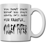 Vous ne savez pas ce que vous avez jusqu'� ce qu'il soit parti tasse a caf� en papier toilette 11 oz ...