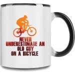 Ne sous - estimez jamais un vieil homme sur un vlo tasse changeante de couleur premium 11ozbuvez avec ...