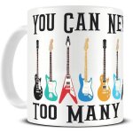 Vous ne pouvez jamais avoir trop de guitares - tasse a caf� en c�ramique dr�le - tasse a th� - id�e de ...