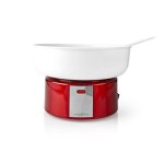 Nedis machine  barbe  papa 500 w rouge vintage / blanc