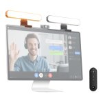 Neewer basics barre lumineuse double ecran 12w avec supports, lampe de bureau led pour bureau, vid�oconf�rence ...