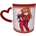 Neon genesis evangelion asuka langley soryu anime ceramic heat sensitive color changing coffee mug starry ...