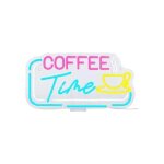 N�on led mural caf� 21x45 cm enseigne lumineuse publicitaire avec variateur d'intensit� usb d�coration ...