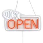 N�on led nyxen gym open avec halt�re, eclairage mural rouge dimmable, panneau d�coratif econome en energie, ...