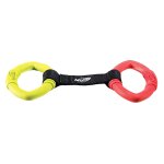 Nerf dcoratif jouet avec bagues en caoutchouc pour chien coloris alatoire