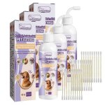 Nettoyant auriculaire pour chien, traitement des infections auriculaires pour chiens et chats, elimine ...