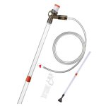 Nettoyeur d'aquarium, kit de nettoyage de sable pour aquarium, avec bouton de pression d'air et pince ...