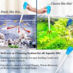 Nettoyeur de d�chets multifonction compte - gouttes pour aquarium, broyeur de corail, pipette, filtre ...