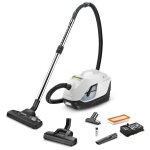 New karcher ds 6 plus - aspirateur sans sac avec filtration par eau + accessoires - rejette un air dpoussir ...