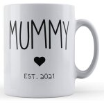 New parent, baby mummy, est. 2021 - gift mug by father fox