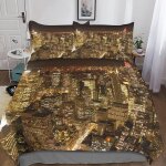 New york housse de couette d new york imprim�� dessin de lit microfibre, parure de lit housses de couettes ...