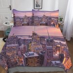New york housse de couette d new york imprim�� dessin de lit microfibre, parure de lit housses de couettes ...