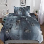 New york housse de couette d imprim�� de new york dessinparure de lit housses de couettes microfibre ...
