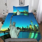 New york housse de couette du monde taies d'oreiller , d parure de lit new york avec fermeture ��clair ...