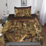 New york housse de couette �� motif new york impression d parure de lit housses de couettes en microfibre ...