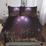 New york housse de couette �� motif new york impression d parure de lit housses de couettes en microfibre ...