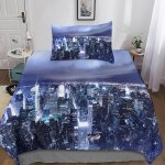 New york housse de couette �� motif new york impression d parure de lit housses de couettes en microfibre ...