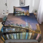 New york housse de couette �� motif new york impression d parure de lit housses de couettes en microfibre ...