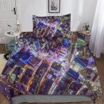 New york housse de couette parure de lit de housses de couettes new york parure de couette d microfibre ...