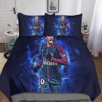 Neymar housse de couette parure de lit de housses de couettes football parure de couette d microfibre ...