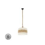 Nicaragua pendentif 1xe27 noir / blanc / naturel 40d