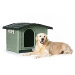 Niche bungalow pour chien - taille l - vert - h 77 x l 110 x p 94 cm